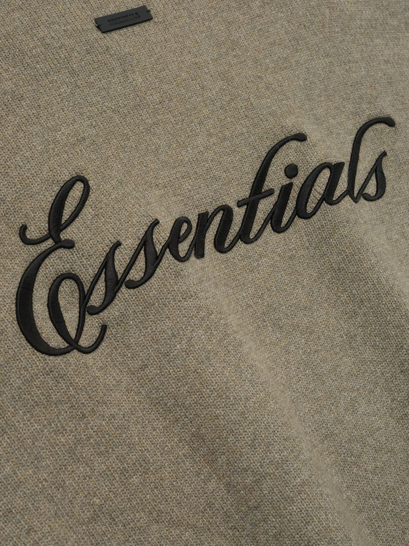 ESSENTIALS Waffle Crewneck Sweater outlook