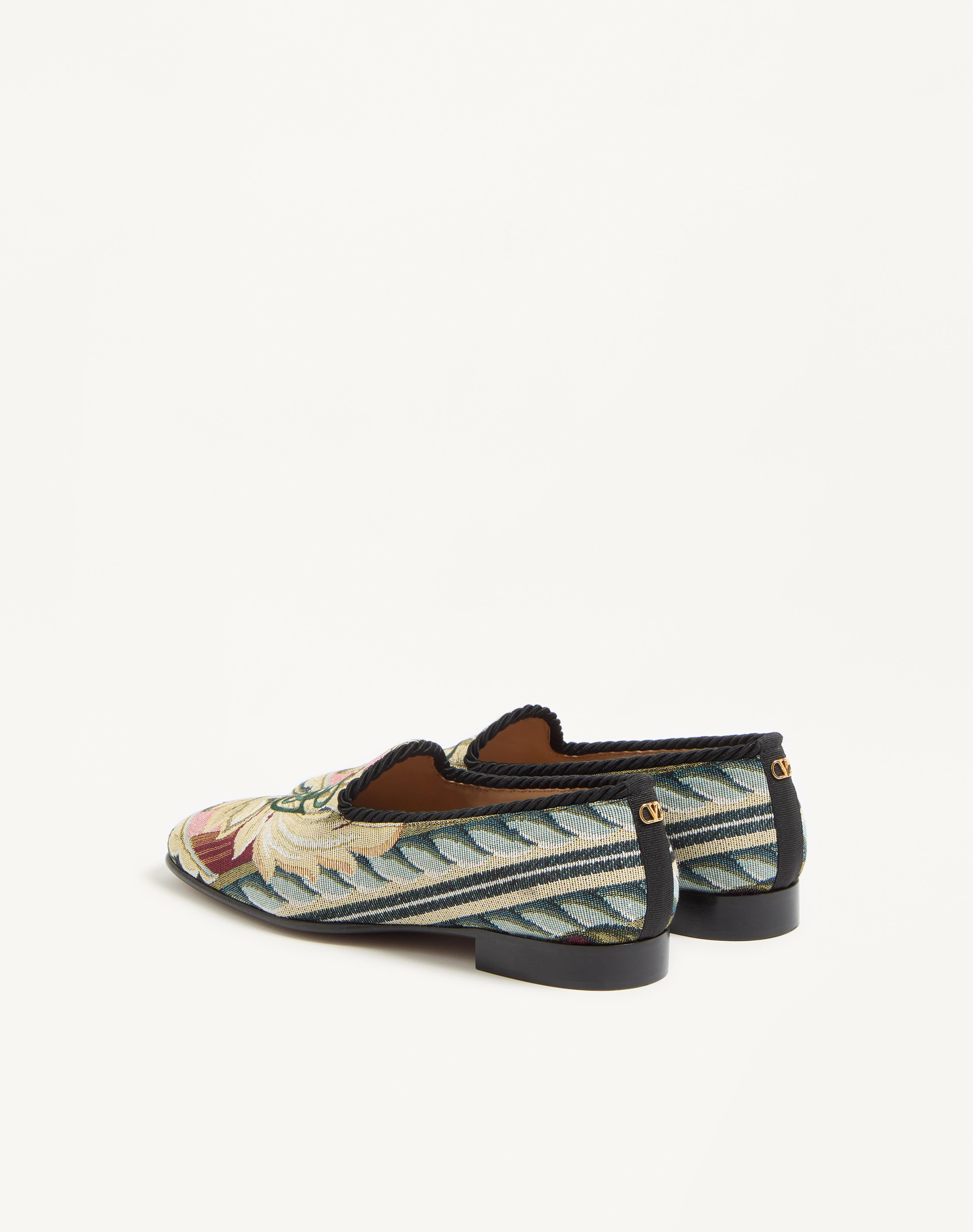 LES ALCÔVETTES MOCCASIN IN GOBELIN FABRIC - 5