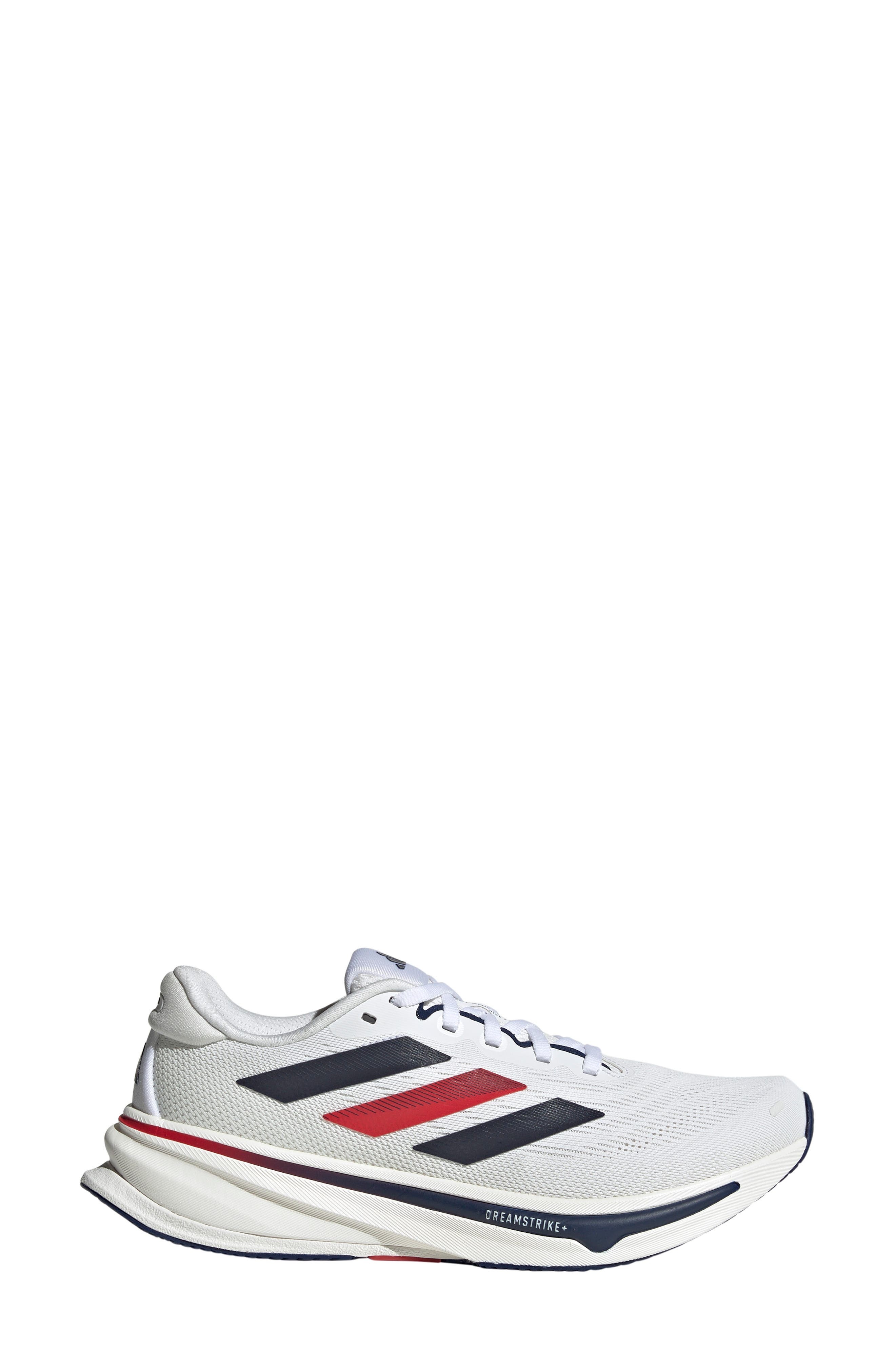 adidas Supernova Rise 2 Running Shoe in White/Dark Blue/Pure Ruby at Nordstrom - 3