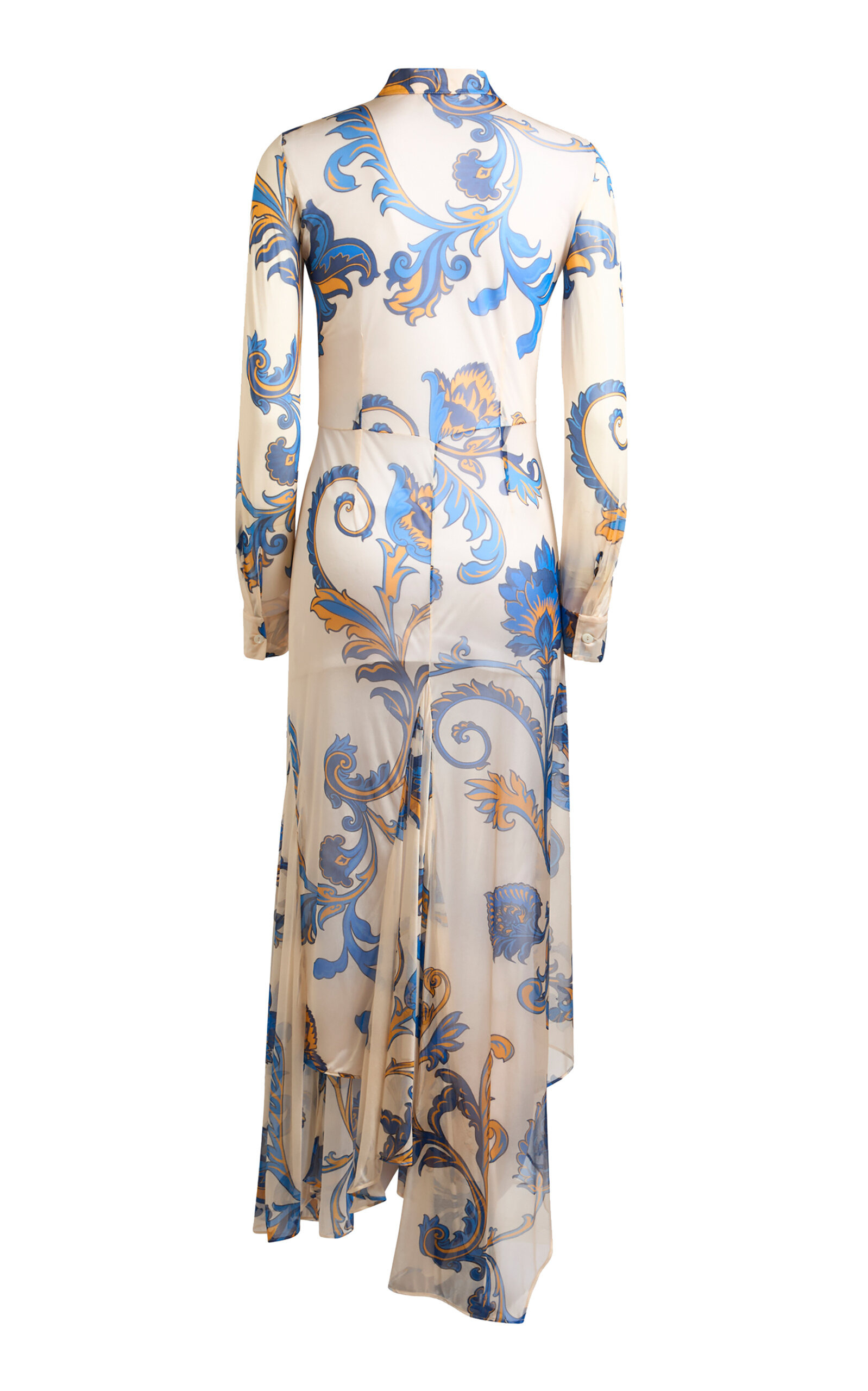 Sheer Jersey Maxi Shirt Dress multi - 5