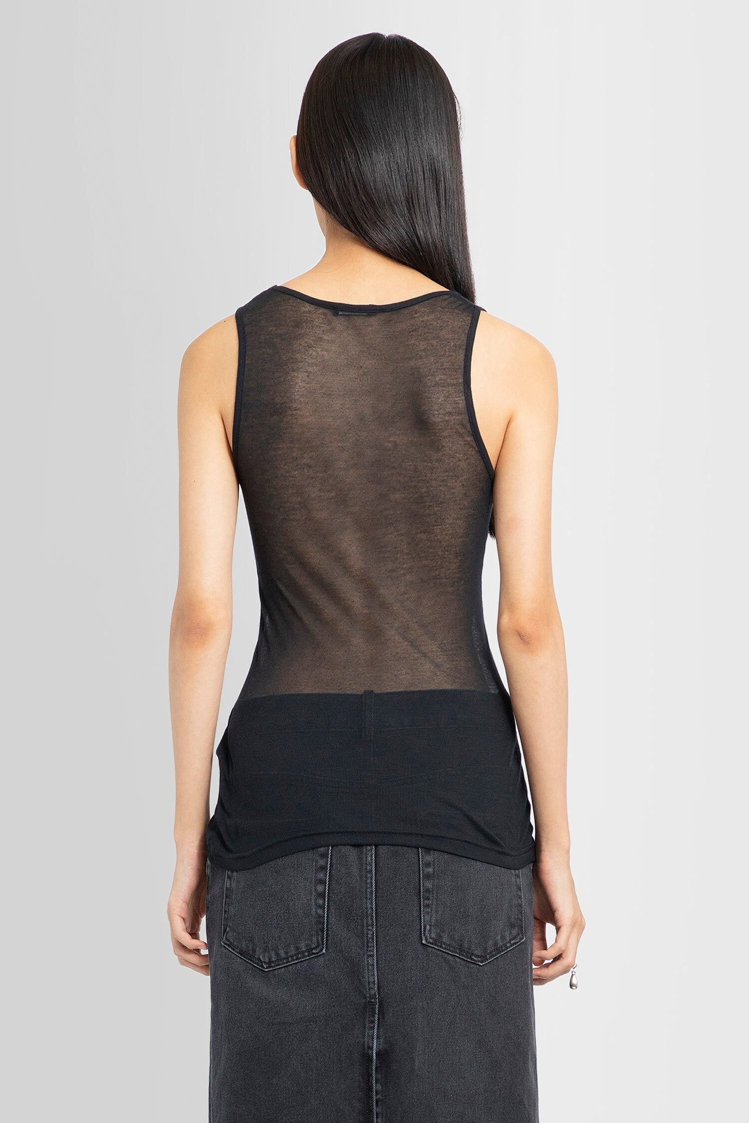 ANN DEMEULEMEESTER WOMAN BLACK TOPS - 3