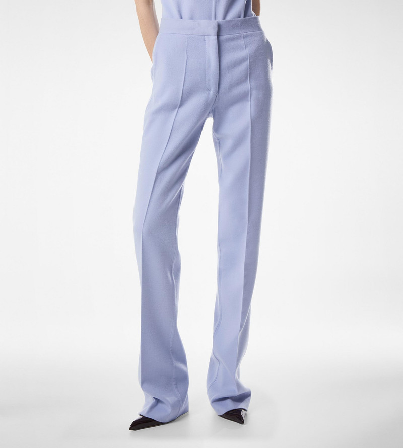 DOUBLE FACE LIGHT WOOL TAILORED STRAIGHT PANTS 3