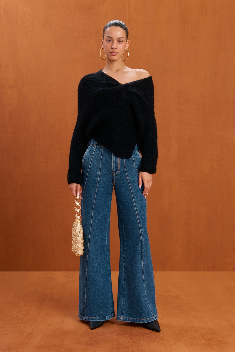 Cult Gaia LEA KNIT TOP outlook