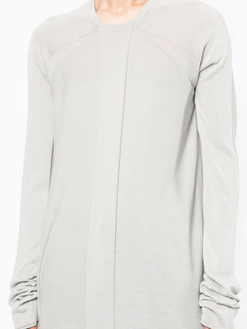 panelled longline jumper - 5