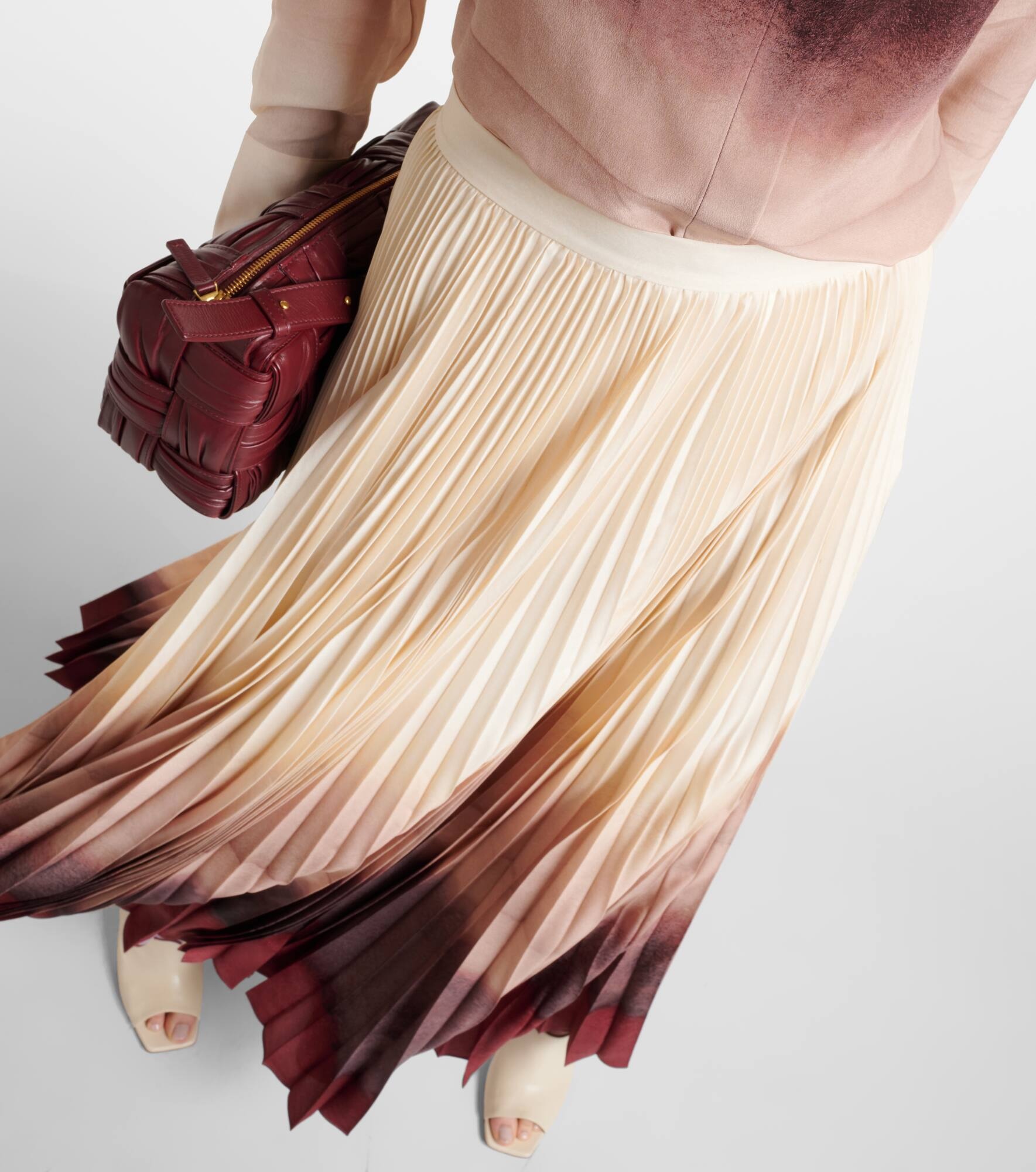 Sif pleated ombré maxi skirt - 5