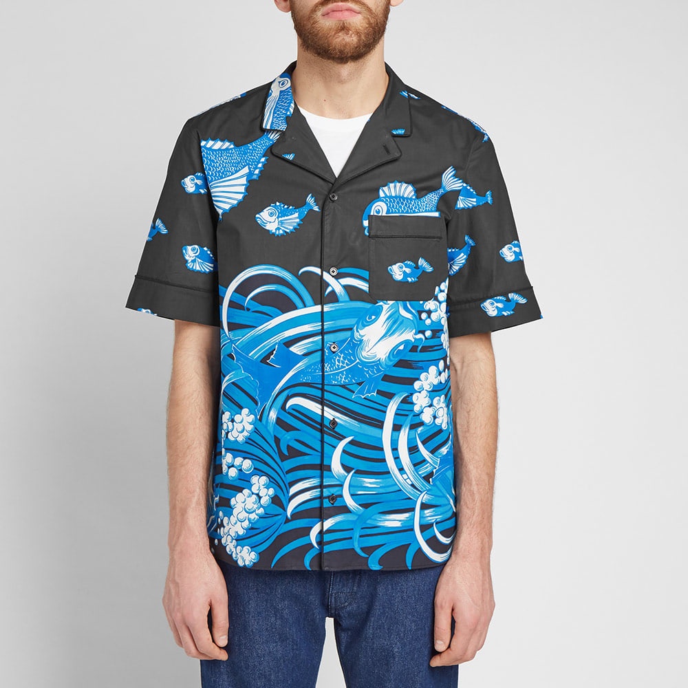 Valentino Fishrain Print Vacation Shirt - 4