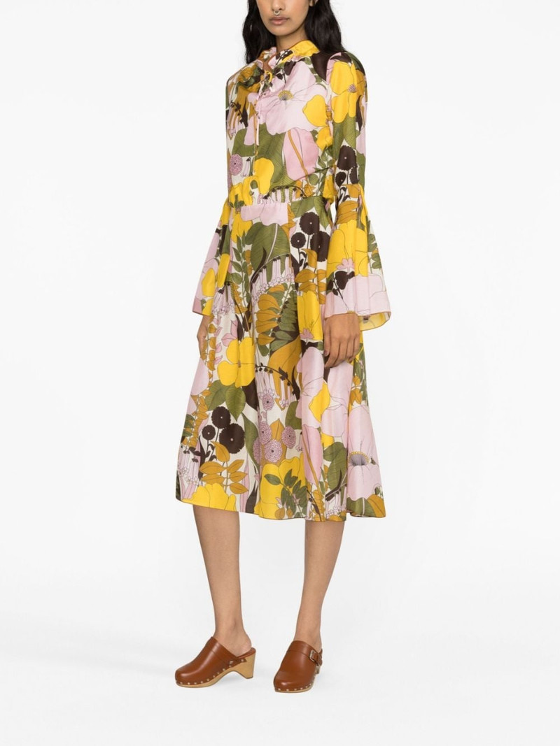 La DoubleJ Casanova floral-print midi dress outlook