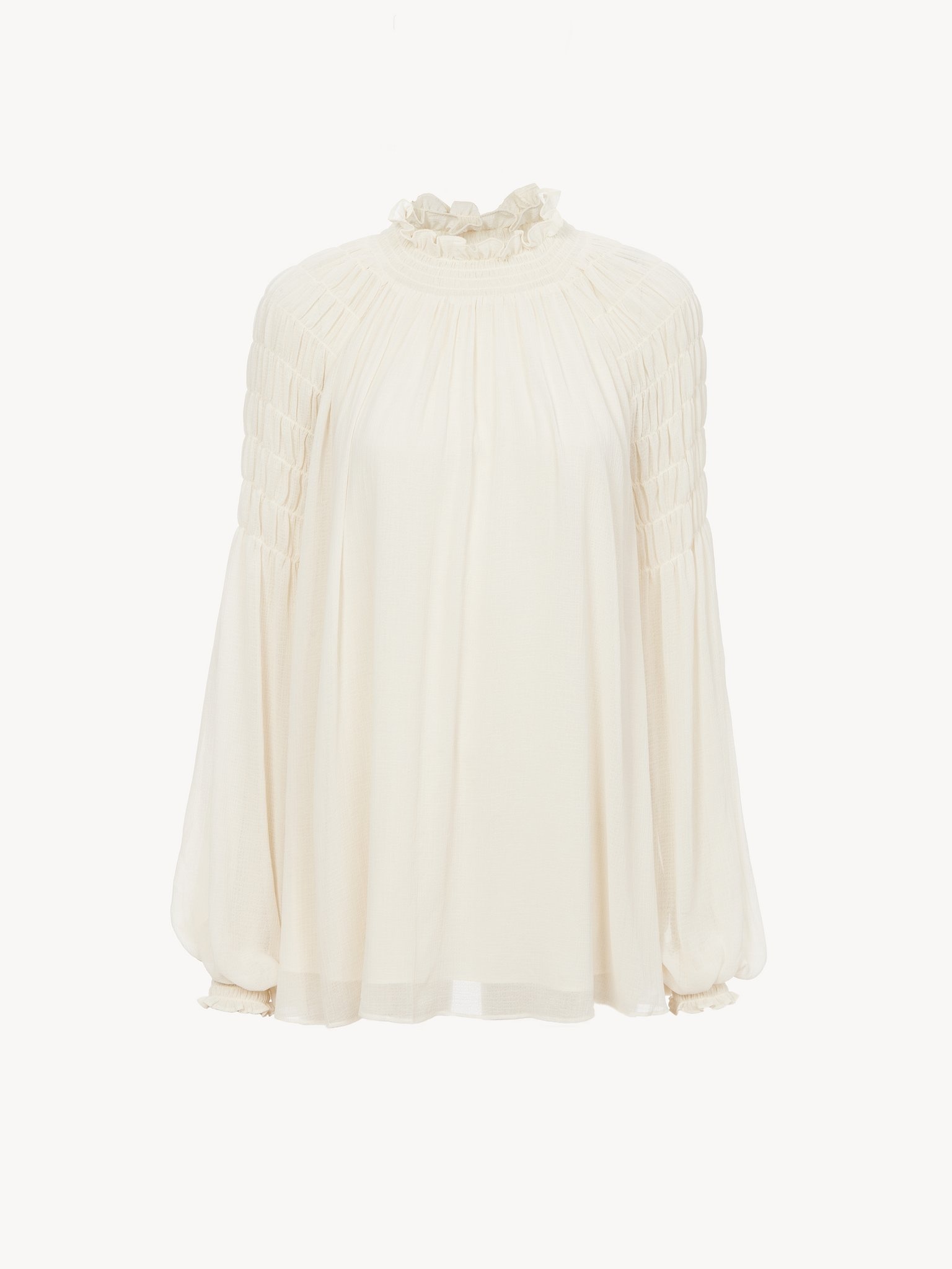 SMOCKED BLOUSE - 3