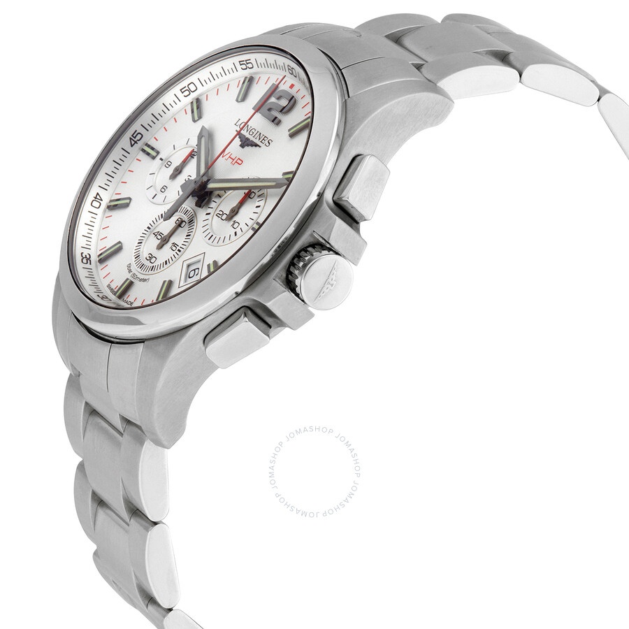 Longines Conquest V.H.P. Chronograph Quartz Silver Dial Men's Watch L3.727.4.76.6 - 2