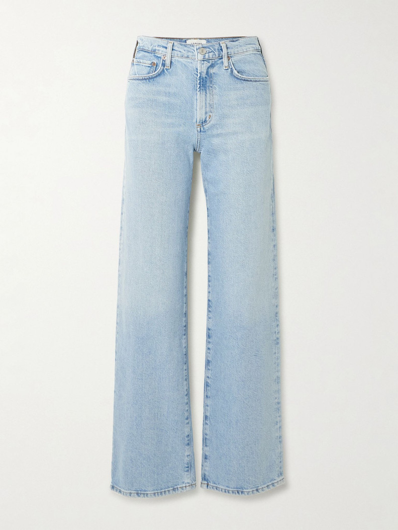 Harper mid-rise straight-leg jeans Light denim 1