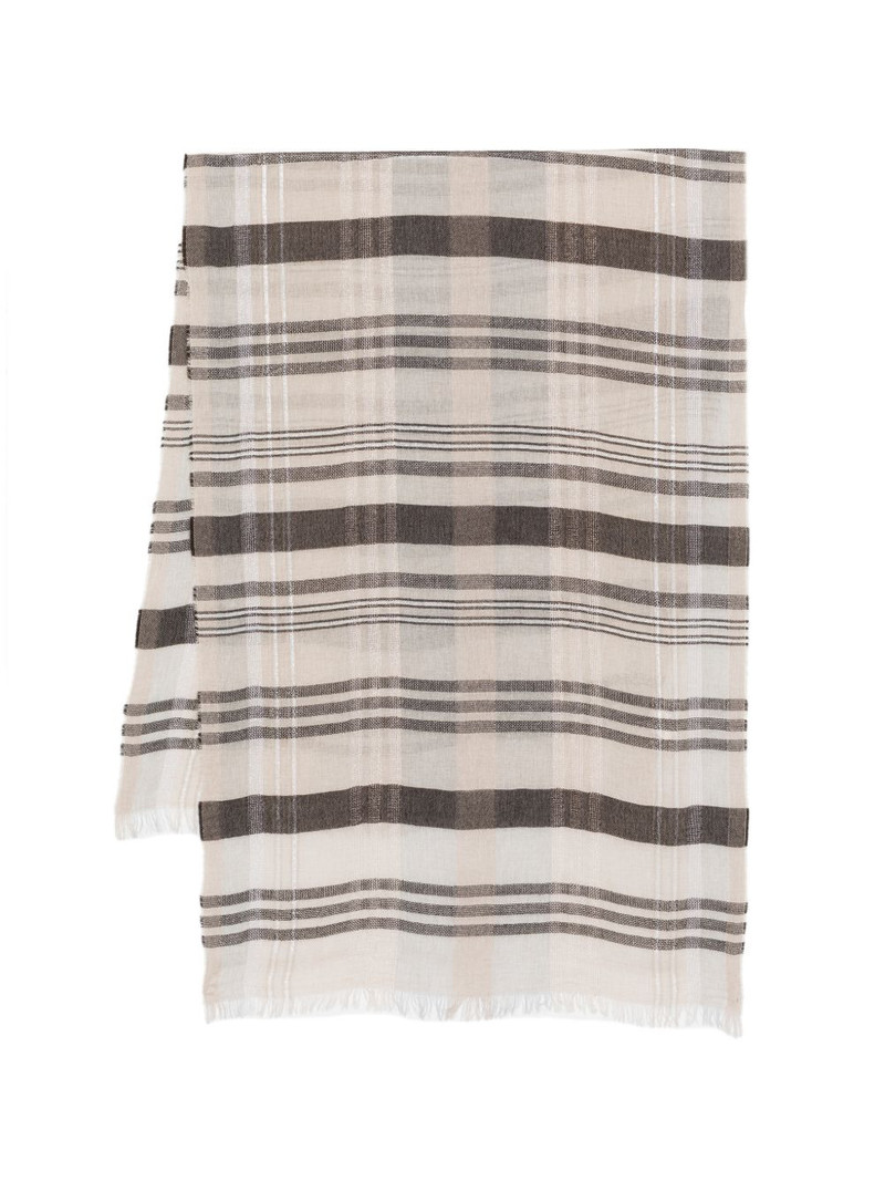 striped fringed scarf 1