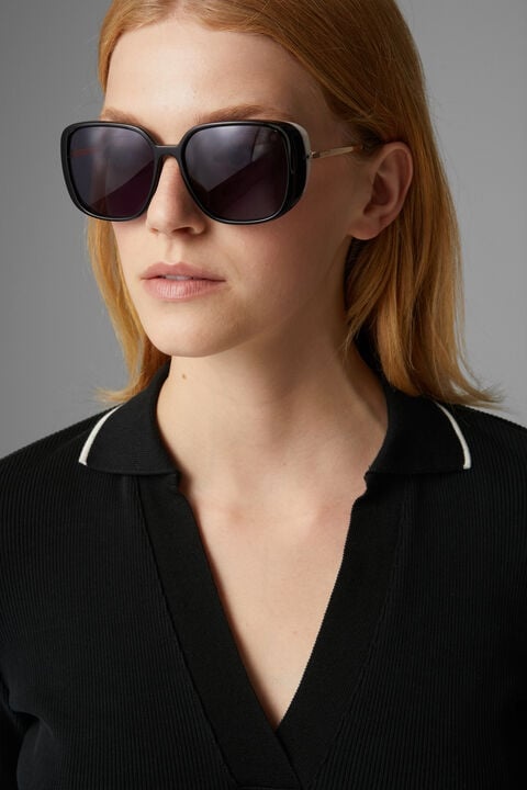 Elia Knit polo shirt in Black - 4
