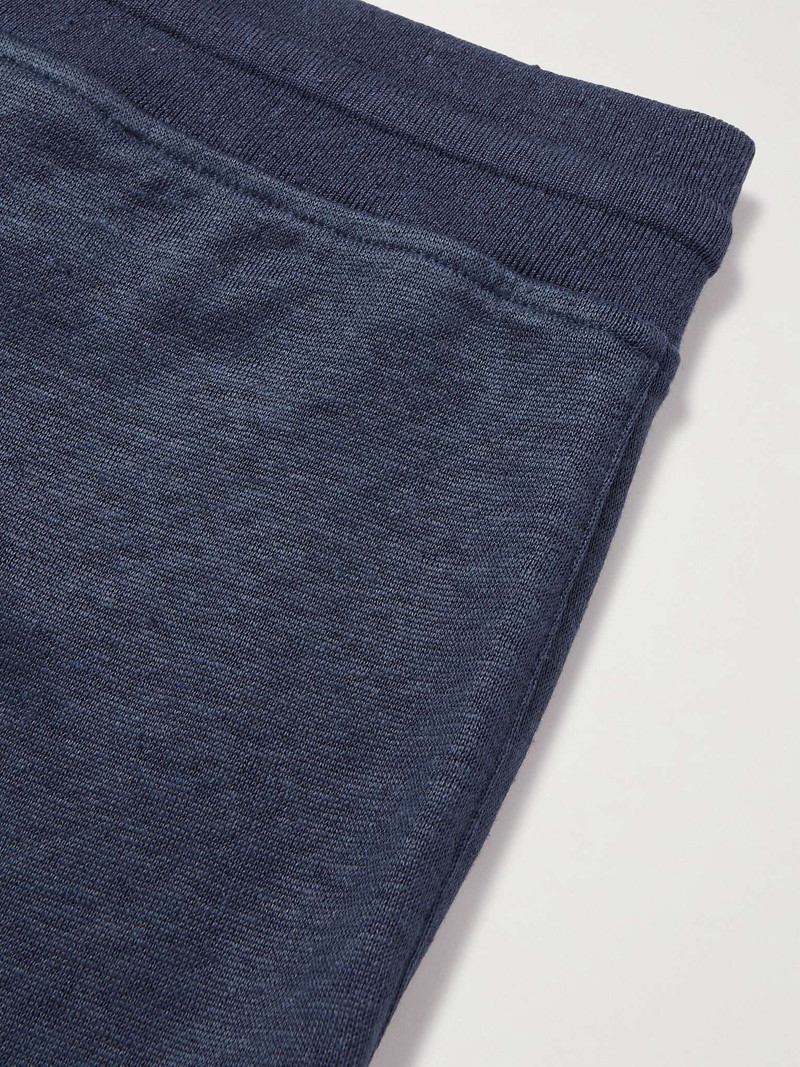 Tapered Stretch Linen-Blend Sweatpants 5