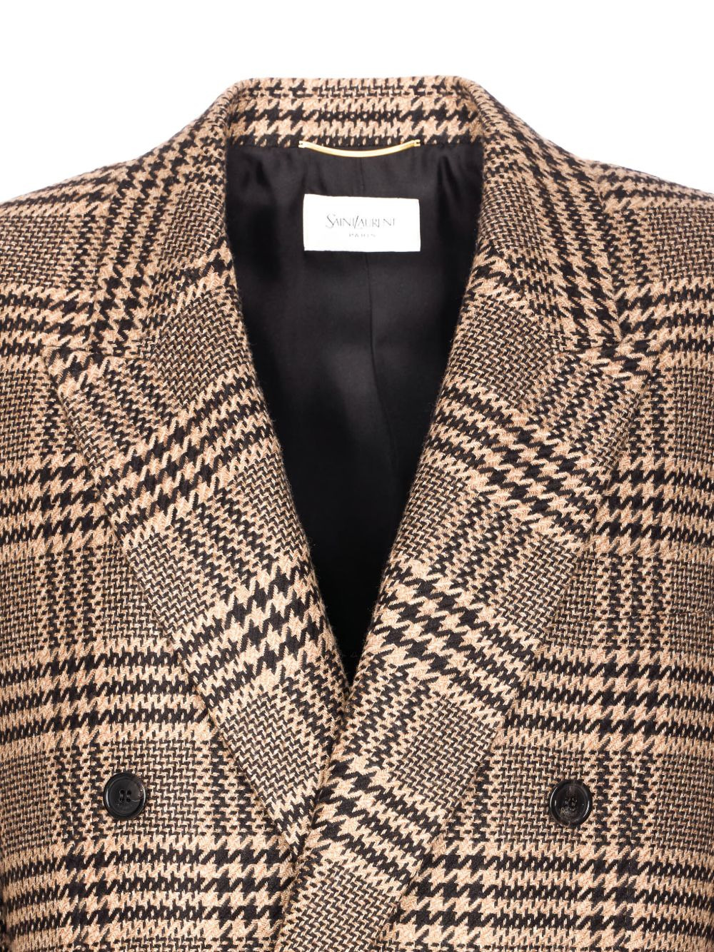 double-breasted check blazer - 4
