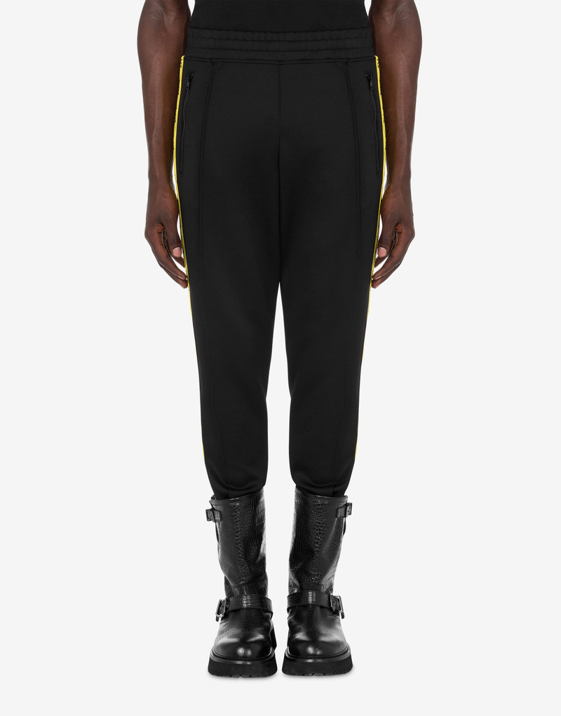 Moschino DOUBLE QUESTION MARK TECHNICAL FLEECE TROUSERS outlook