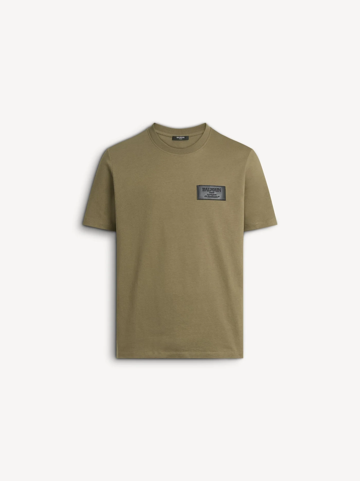 T-shirt with Balmain Vintage leather label - 1