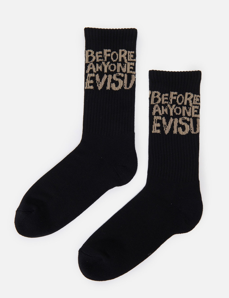 3-PACK GRAFFITI SLOGAN JACQUARD LONG SOCKS 5