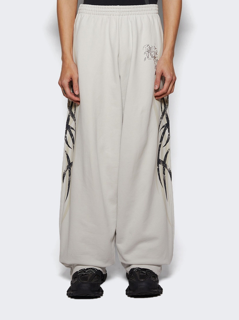 BALENCIAGA Baggy Sweatpants Dirty White outlook