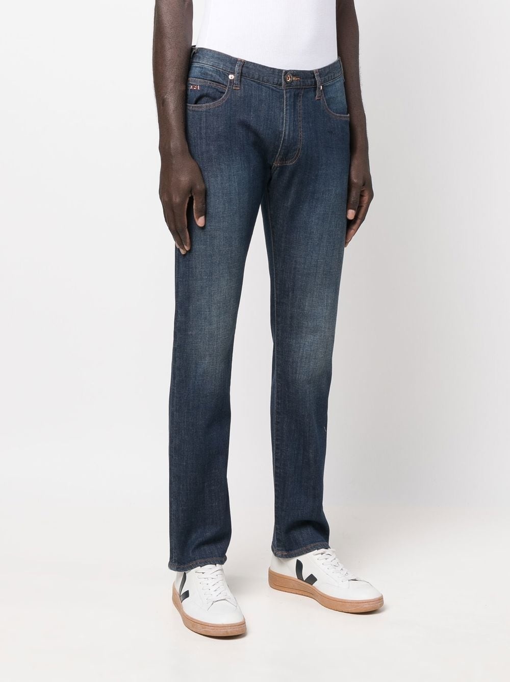 straight leg denim jeans - 3
