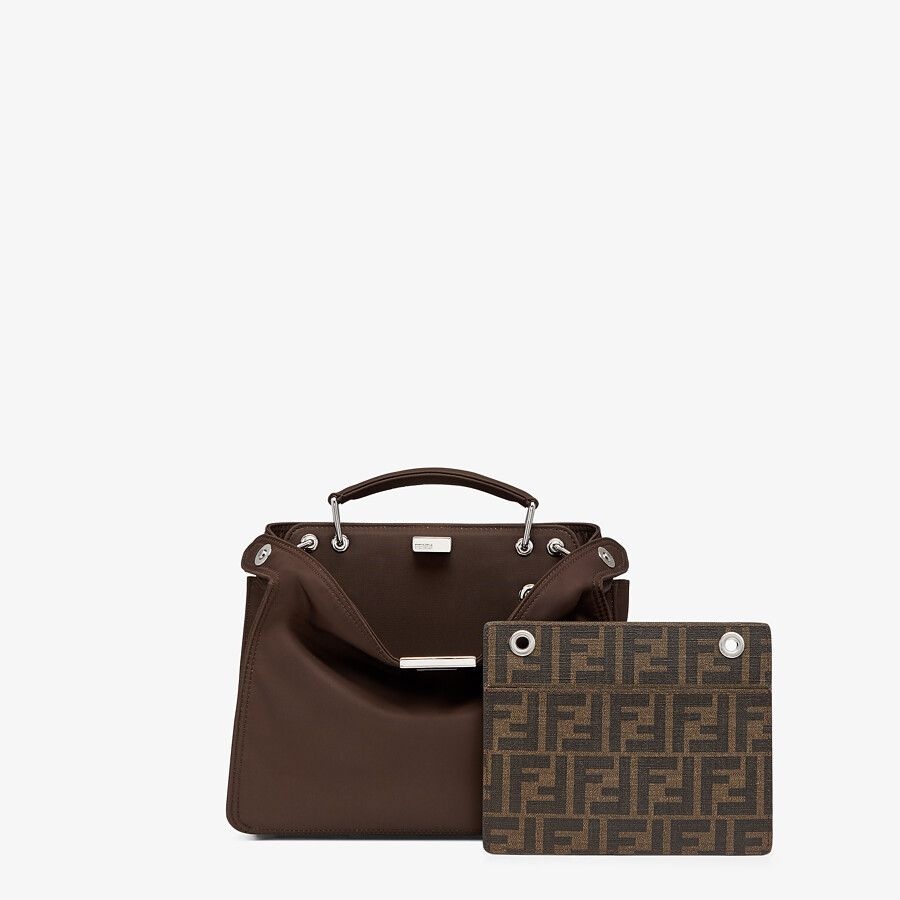 Dark brown nylon bag - 2