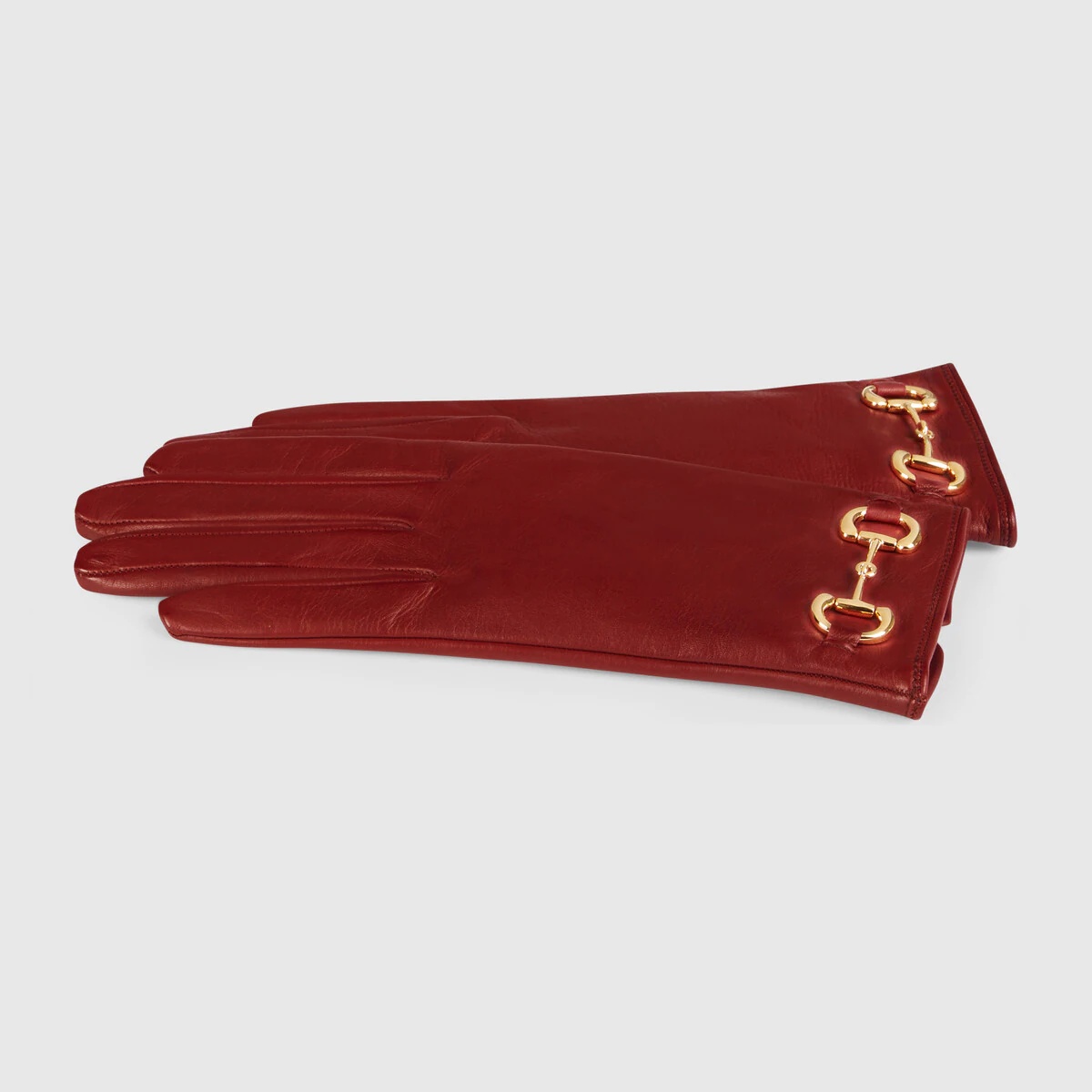 Leather gloves with Horsebit - 2