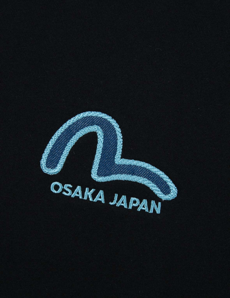 KAMON LOGO DENIM APPLIQUÉ SWEATSHIRT 8