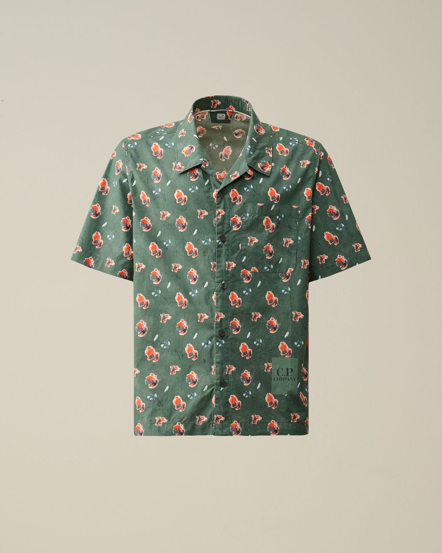 Popeline Sponged Print Shirt - 1