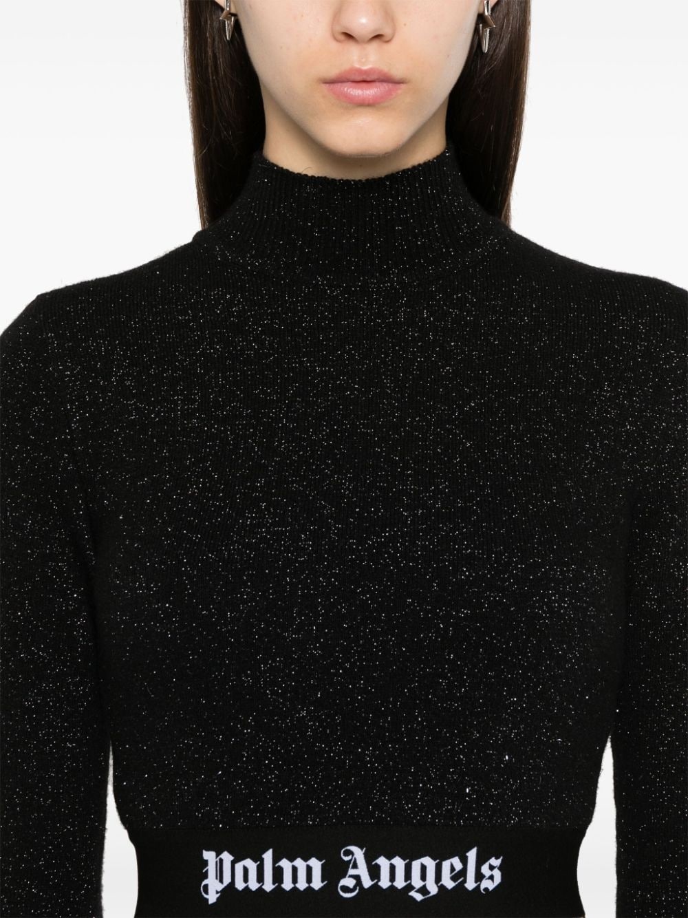 logo-tape sweater - 5