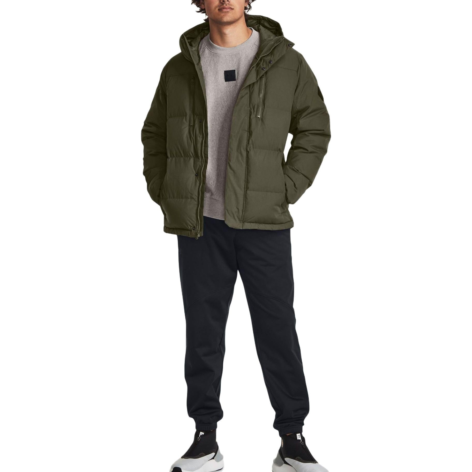 Under Armour ColdGear Infrared Fleece Down Jacket 'Olive Green' 1378830-390 - 3