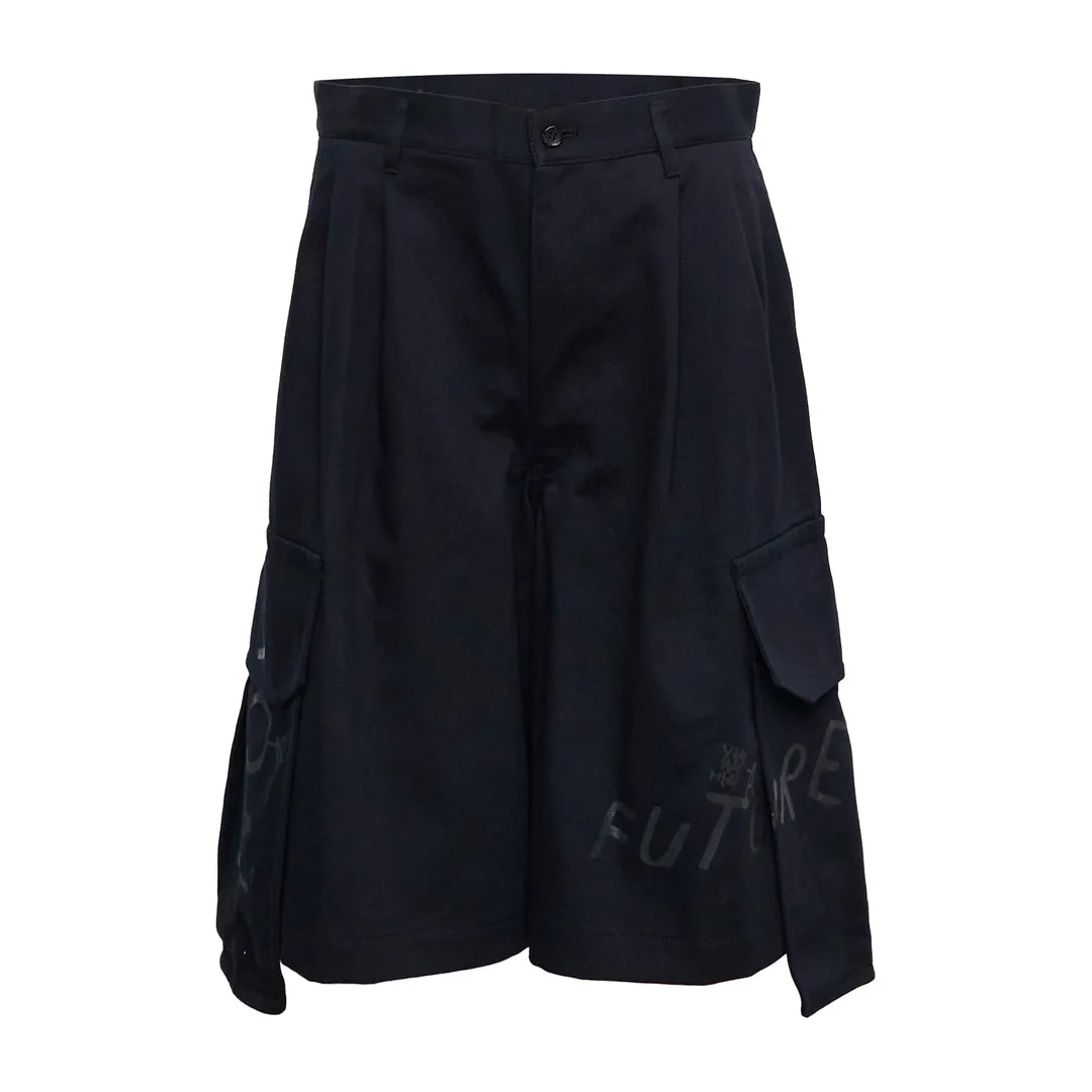 Navy Utility Pocket Shorts - 1
