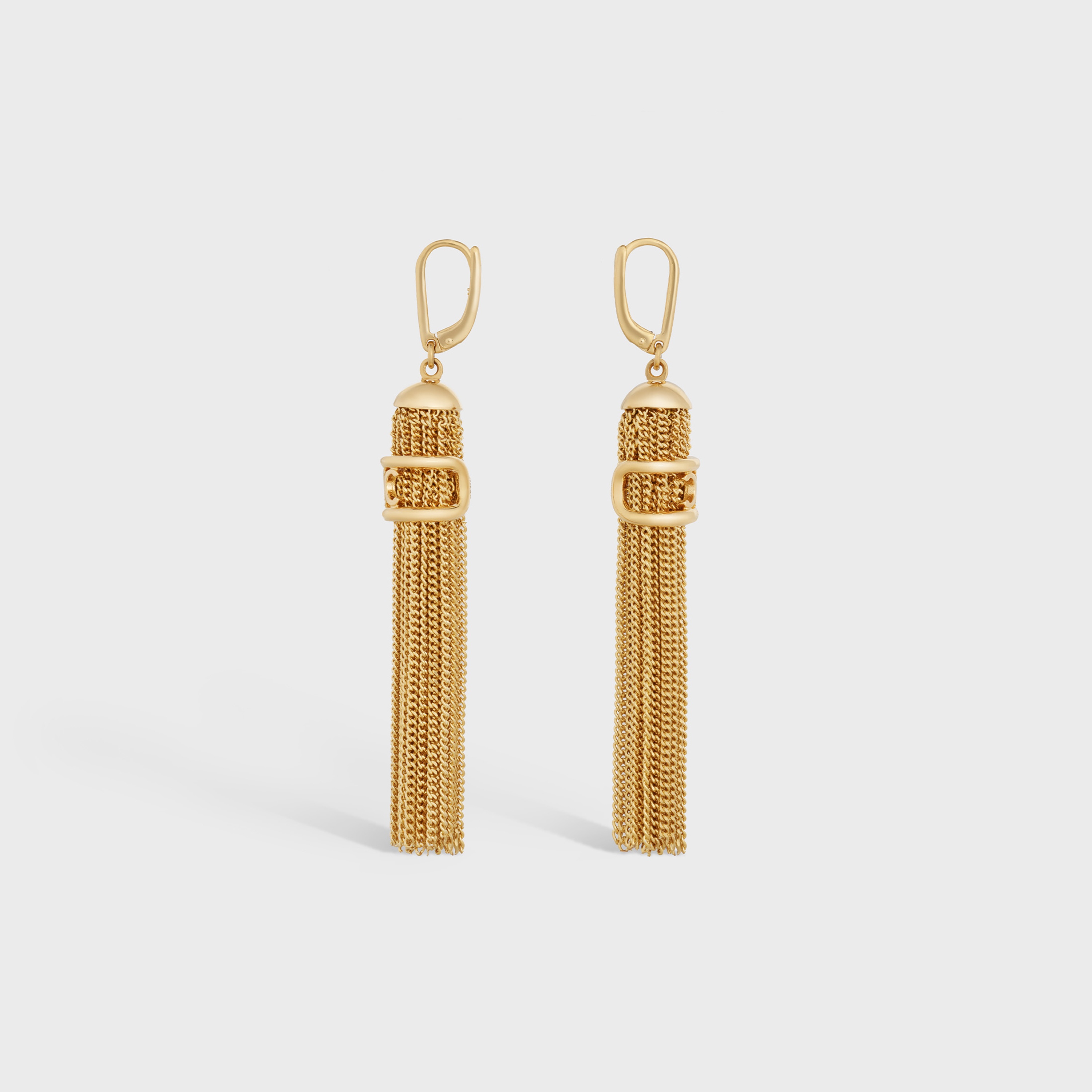 Maillon Triomphe Pompons Earrings in Brass with Gold Finish - 3