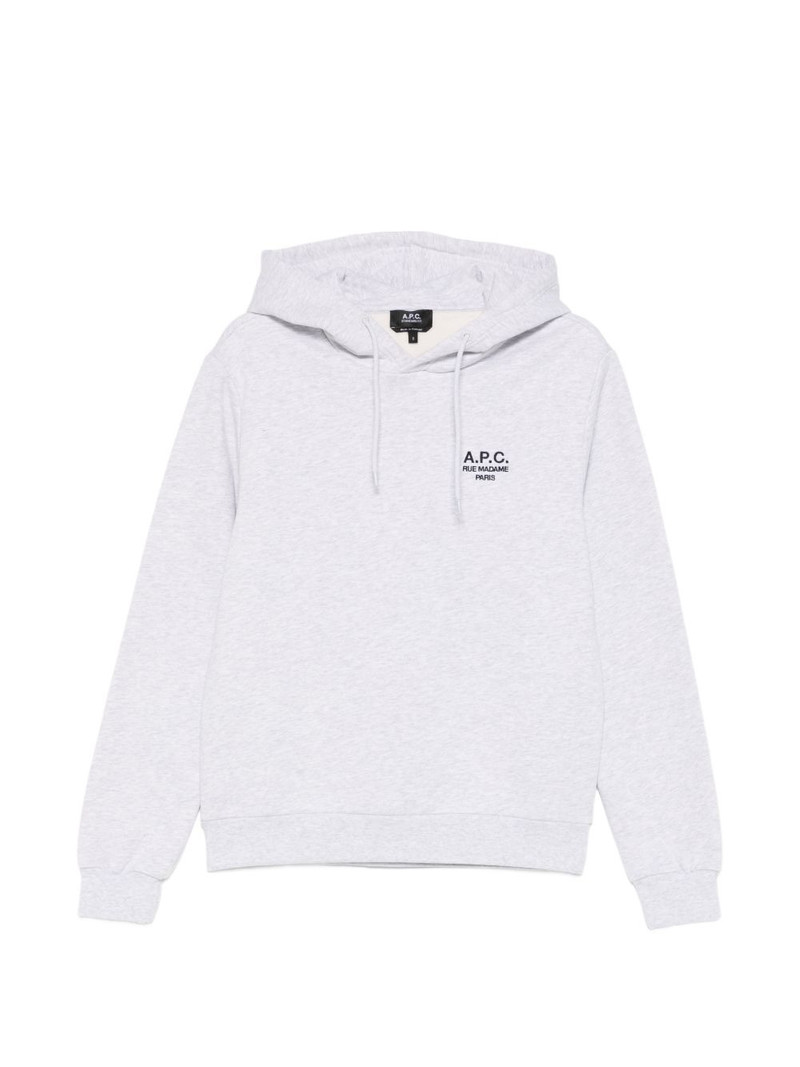 embroidered-logo hoodie 1