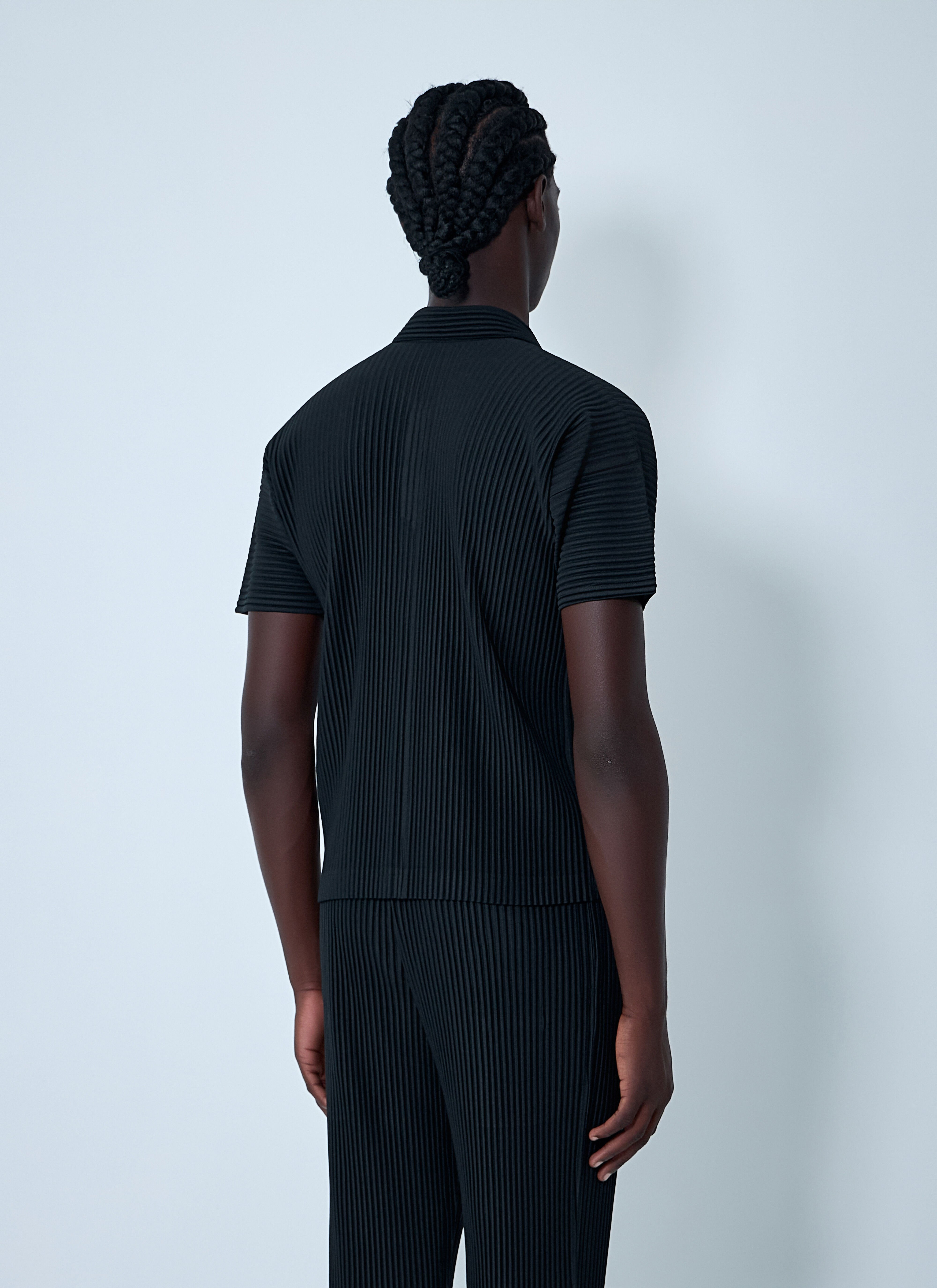 Pleated Polo Shirt - 4
