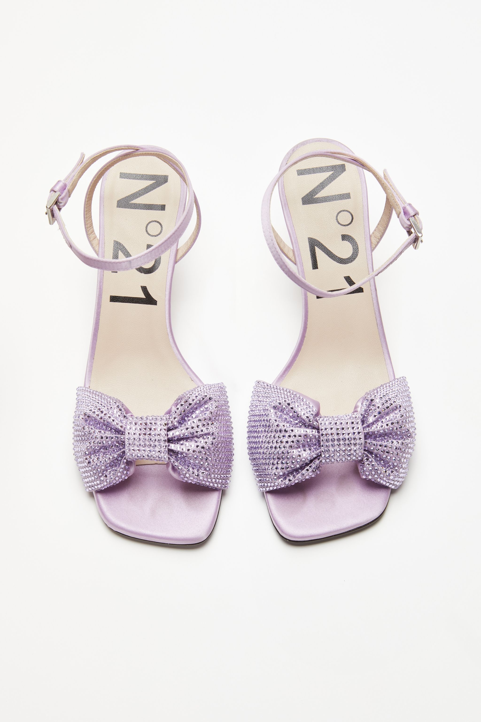 CRYSTAL BOW-EMBELLISHED SANDALS - 2