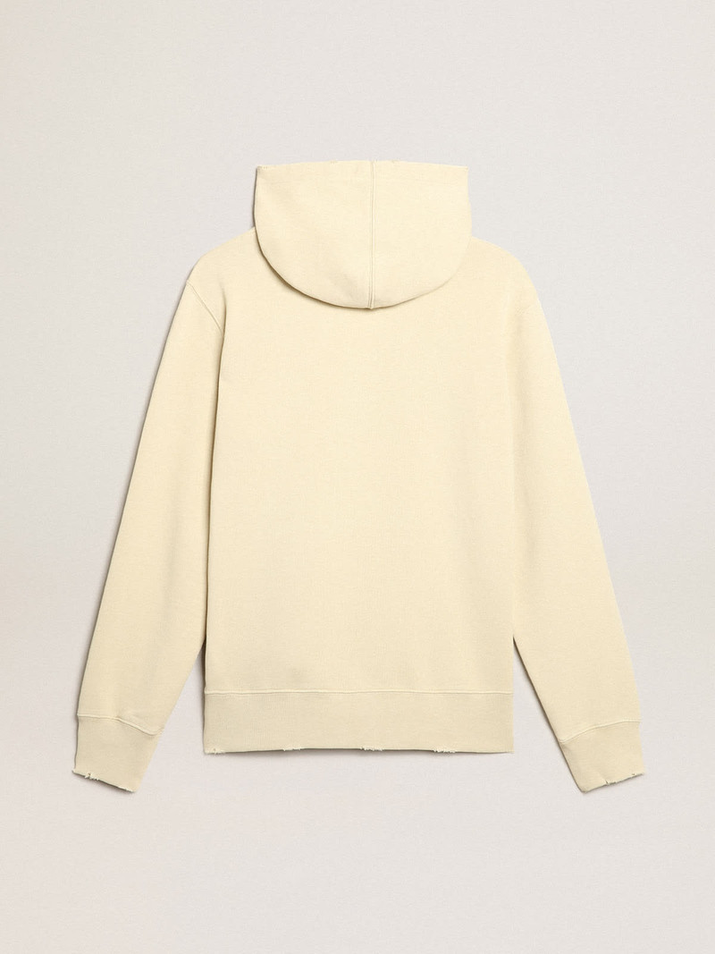 Golden Goose Marzipan-colored sweatshirt with lettering on the front outlook