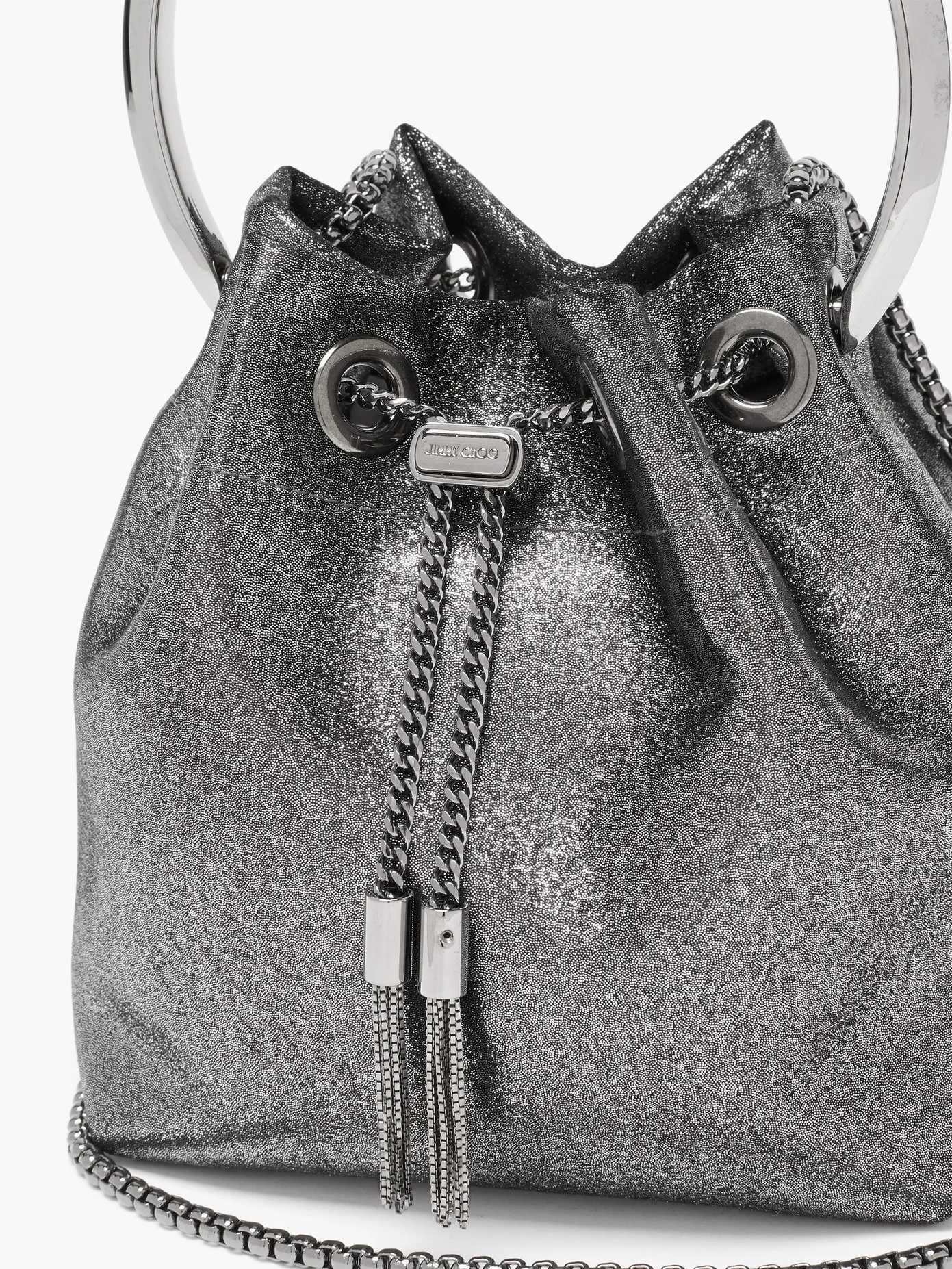 Bonbon metallic bucket bag - 6