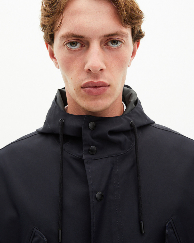 WATER-REPELLENT PARKA WITH NAVY HOOD 5