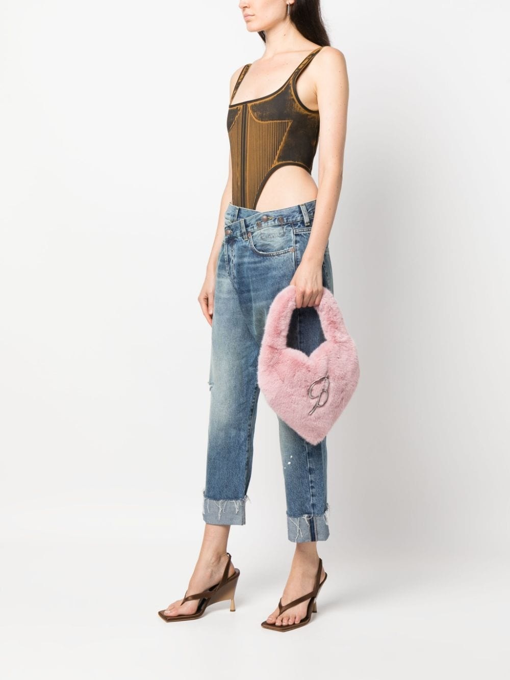 heart-shape tote bag - 2