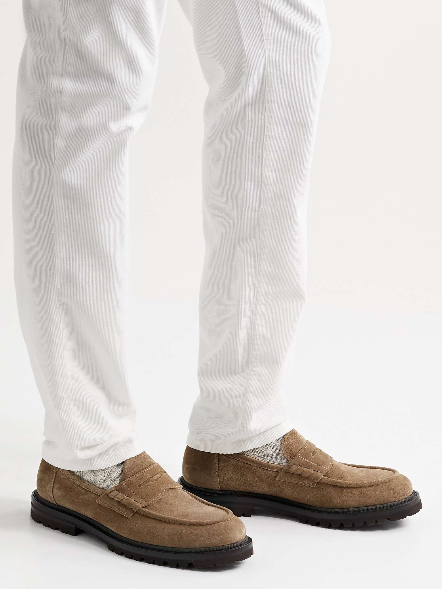 Suede Penny Loafers - 2