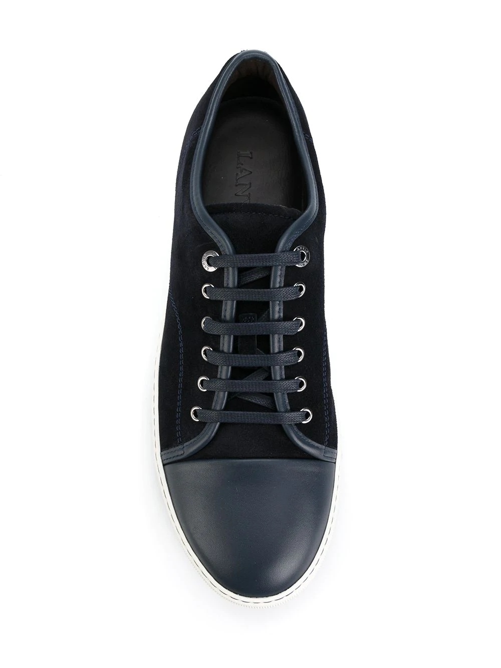 suede lace-up sneakers - 4