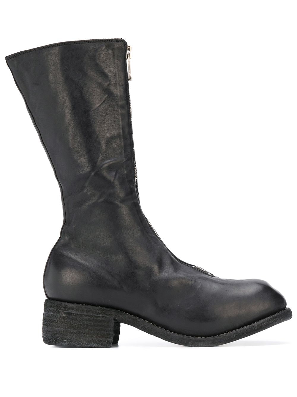 mid-calf leather boots - 1