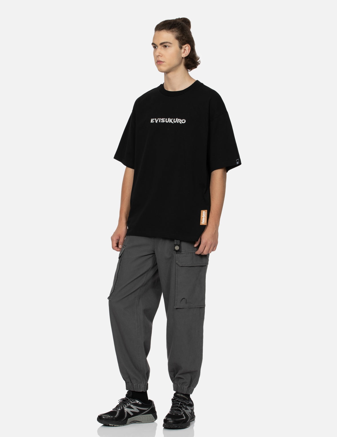 Logo and Slogan Prints Loose Fit T-shirt - 4