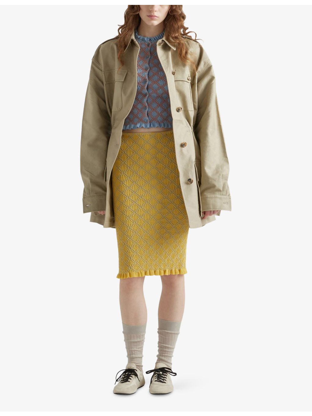 Jacquard-Knit Slim-Fit Cotton cardigan - 2