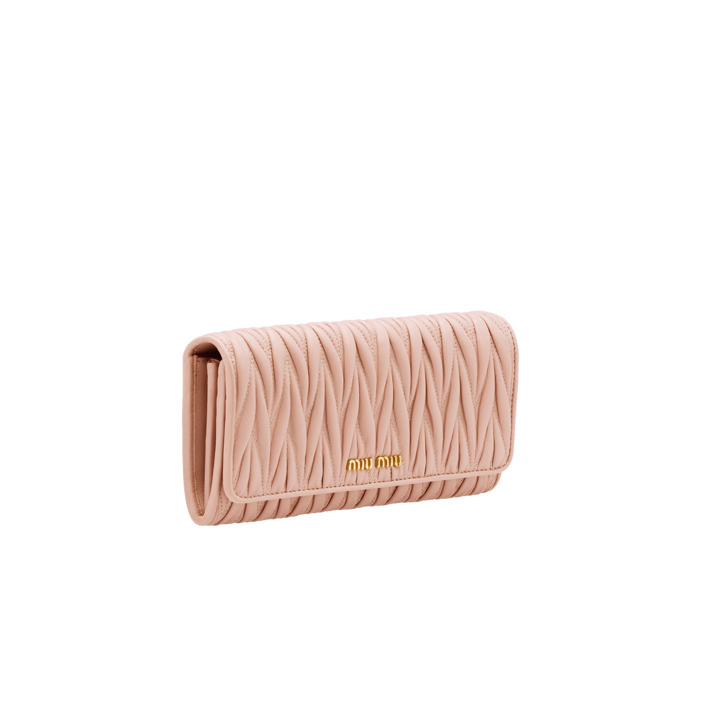 Large matelassé nappa leather wallet - 3