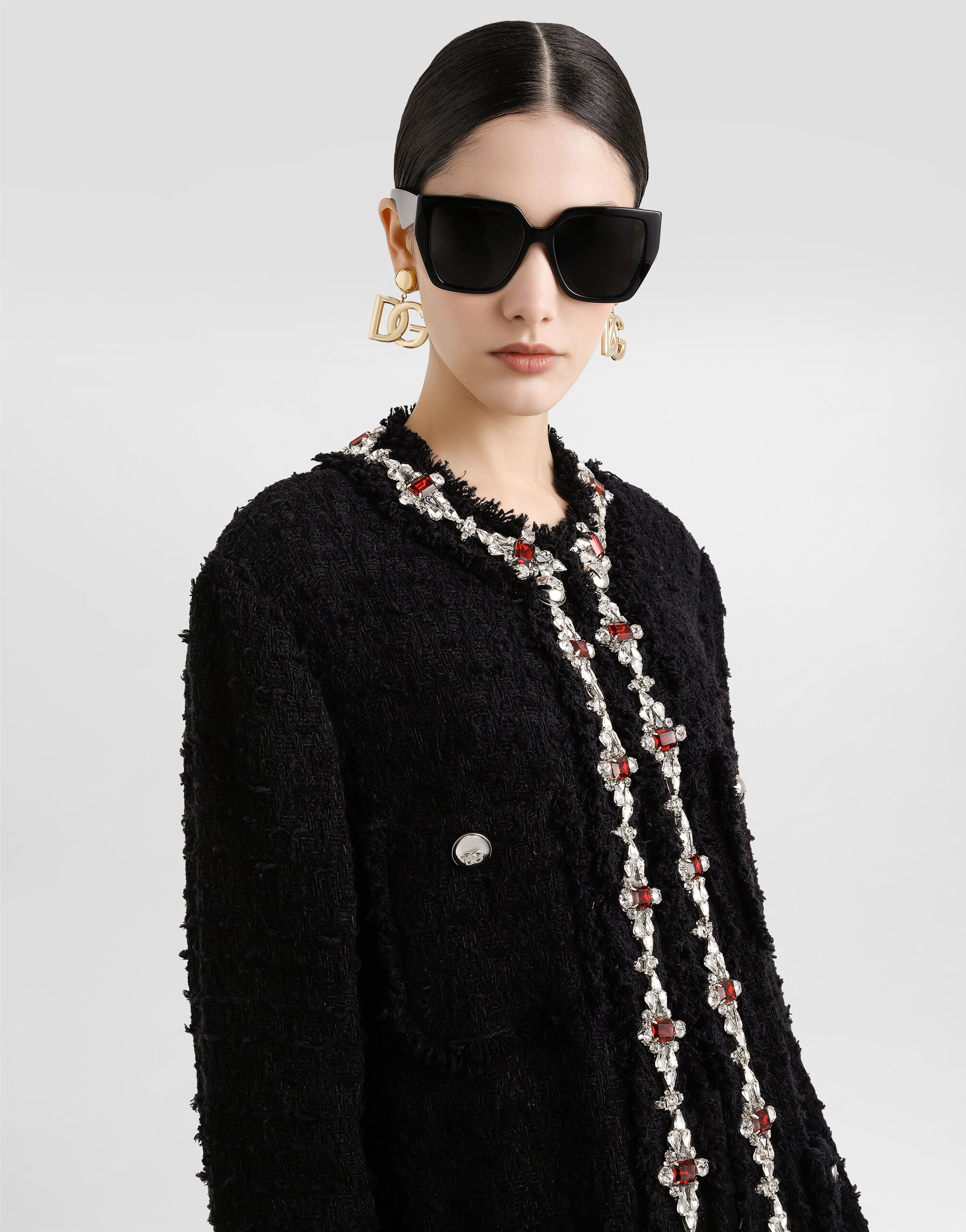 Wool jacket with embroidered trim - 2