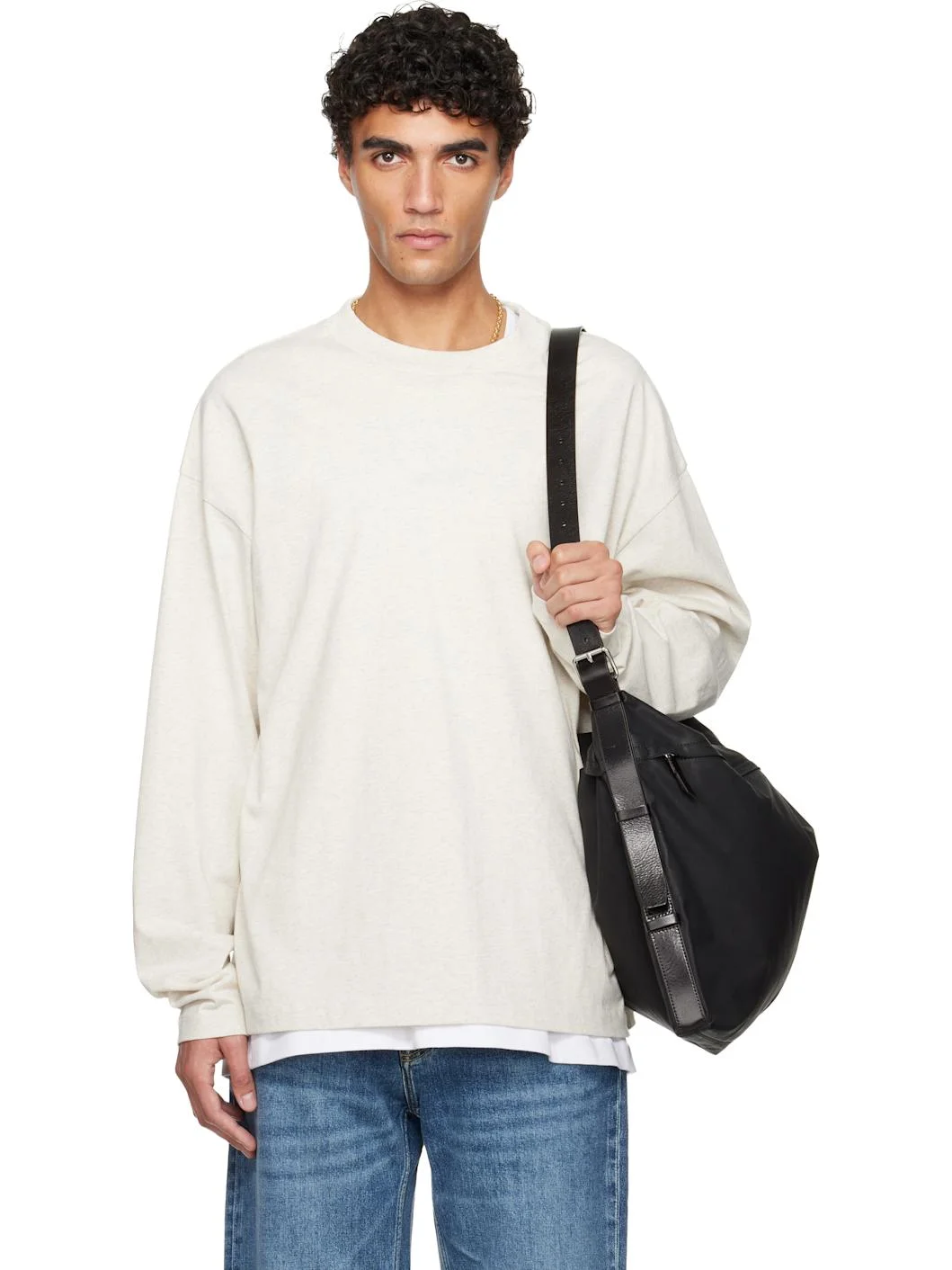 Off-White Holiday Embroidered Classic Long Sleeve T-shirt - 1