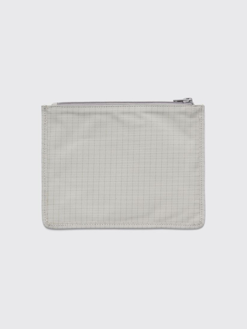Acne Studios ACNE STUDIOS NYLON RIPSTOP ZIP POUCH COLD BEIGE outlook