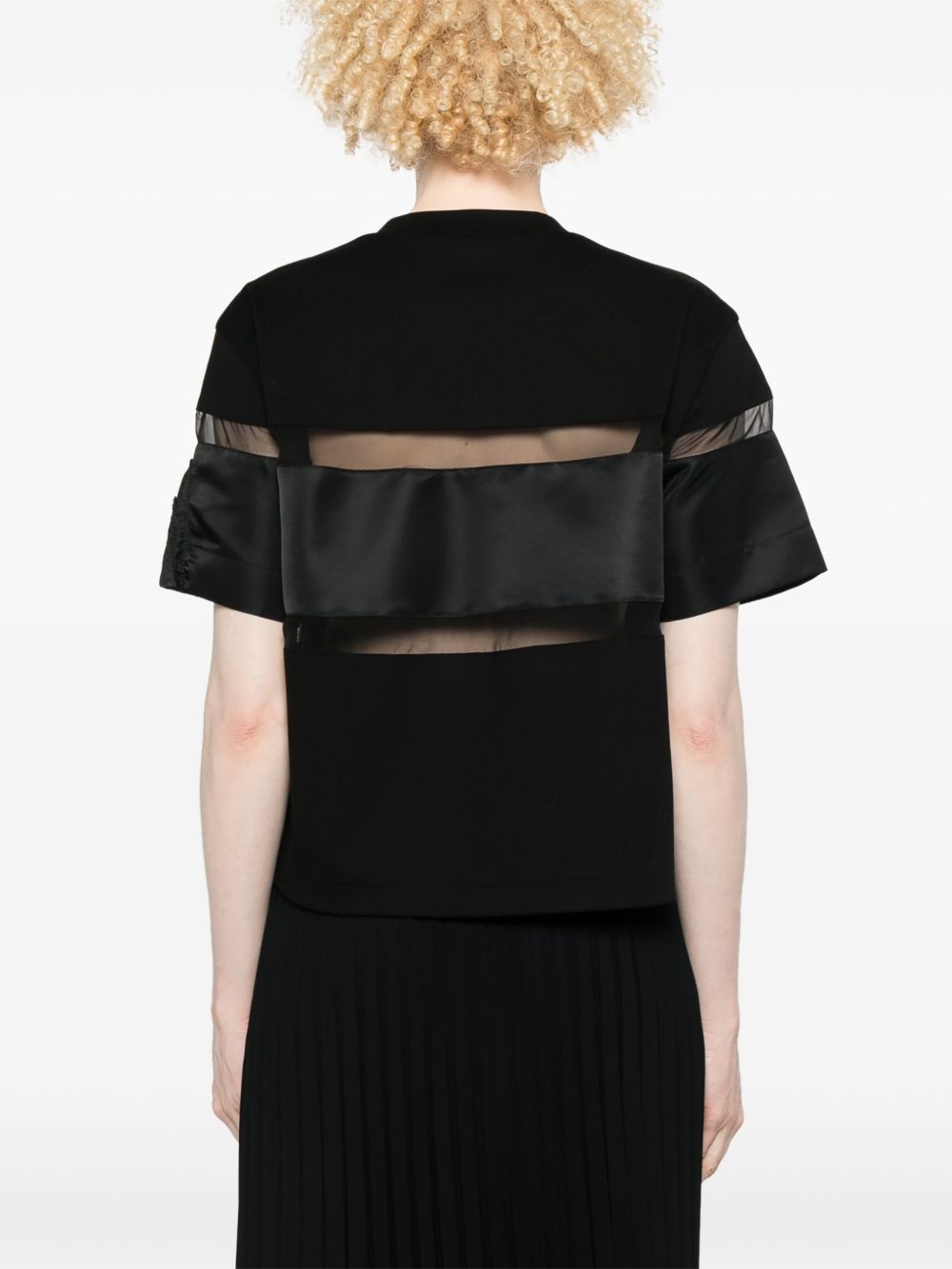 sheer-panels T-shirt - 4