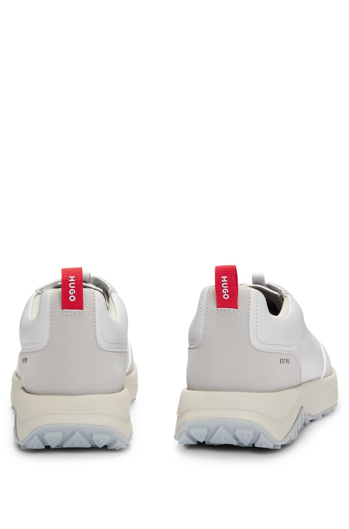 MIXED-MATERIAL TRAINERS WITH NAPPA LEATHER - 5