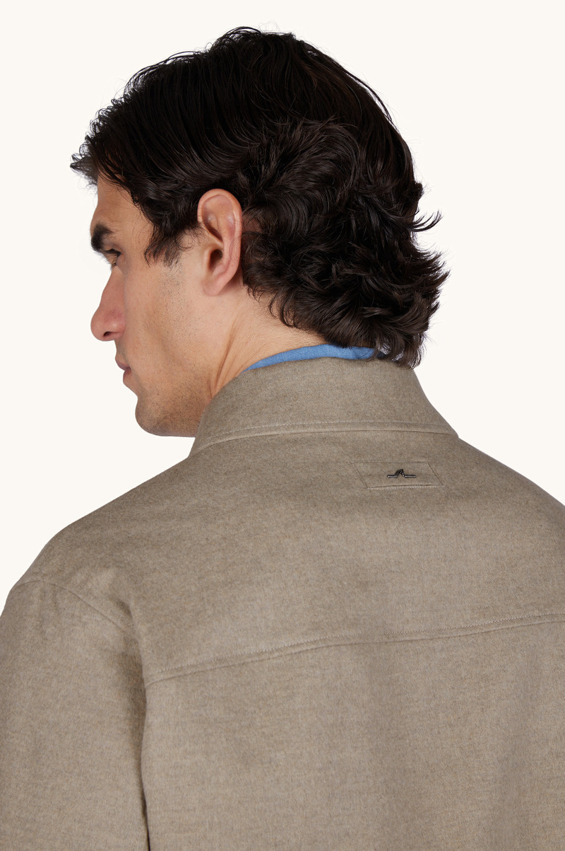 REVERSIBLE OVERSHIRT IN CASHMERE AND TECHNICAL FABRIC 5